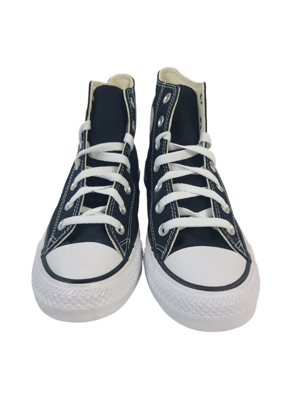 Converse All Star Chuck Taylor High-Top Sneakers Sz 5M / 7W Black & White Canvas - Picture 2 of 6